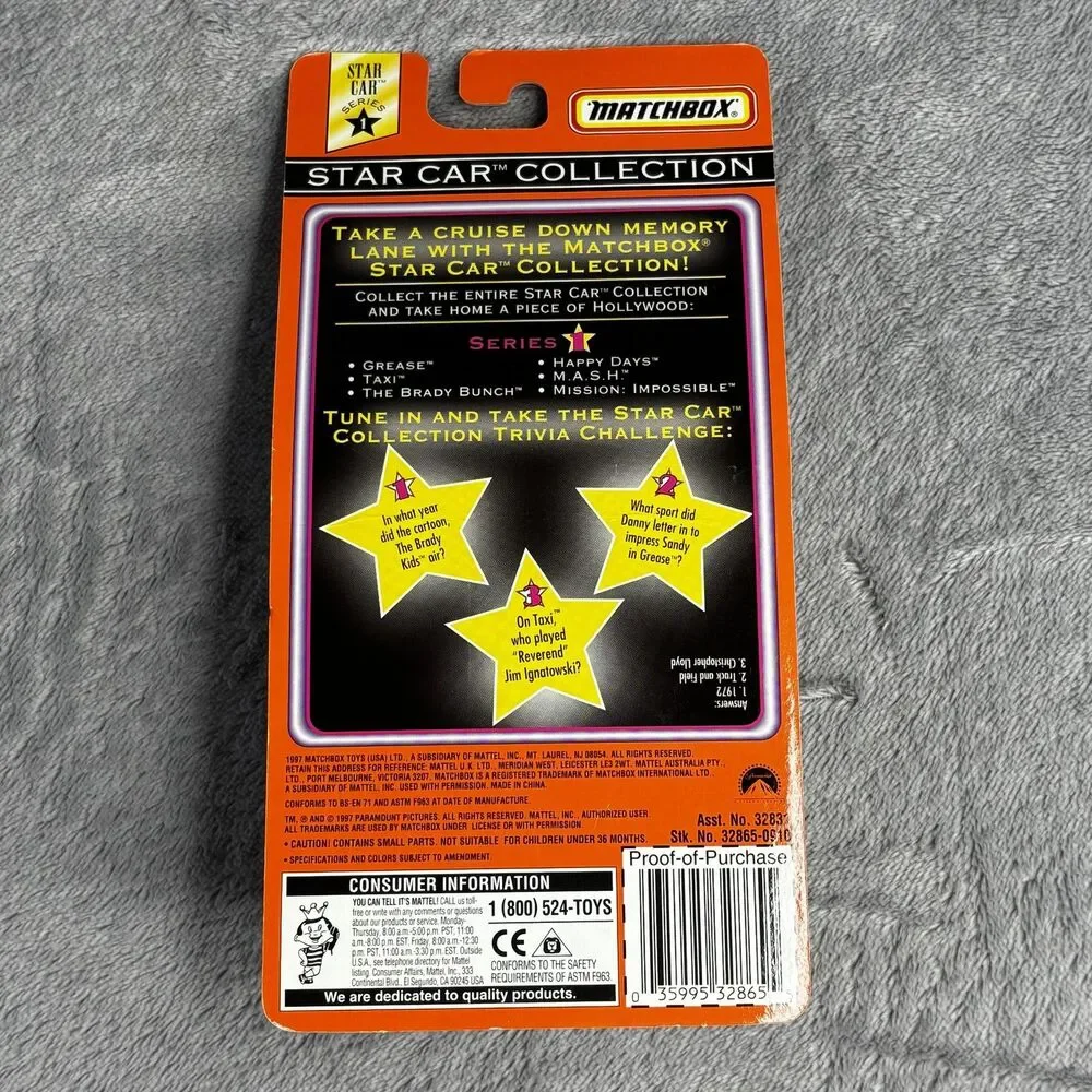 Vintage 1997 Matchbox‎ Star Car The Brady Bunch Station Wagon Diecast New Sealed